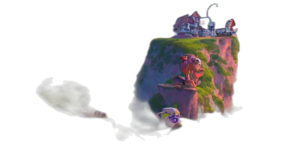 concept art, 3d render, fantasy art, vaporwave transparent PNG cut-out