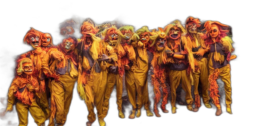 mask, staff, concept art, fire transparent PNG cut-out