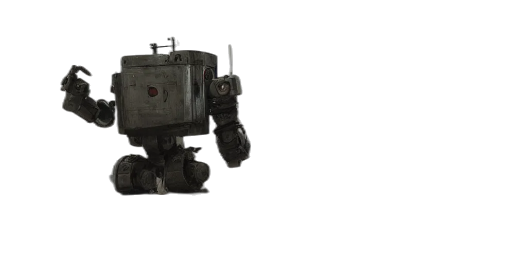 robot, weapon, staff, animal transparent PNG cut-out