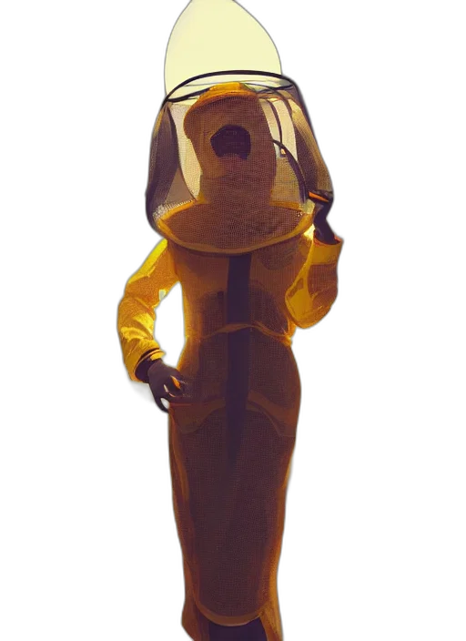 robot, staff, mask, dress transparent PNG cut-out