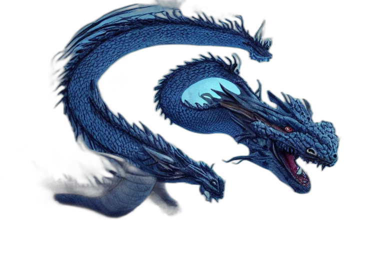 dragon, animal, creature, staff transparent PNG cut-out