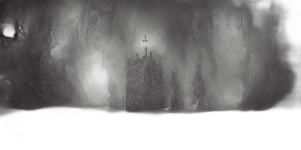 sword, crown, concept art, fantasy art, comic book art, fog, forest, underwater transparent PNG cut-out