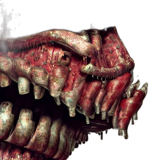 face, creature, mask, concept art, 3d render, photorealistic, close, elongated transparent PNG cut-out