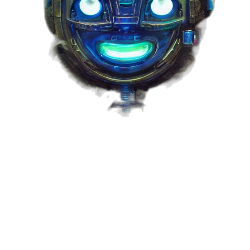 robot, mask, face, creature transparent PNG cut-out