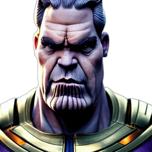 face, comic book art, concept art, 3d render transparent PNG cut-out