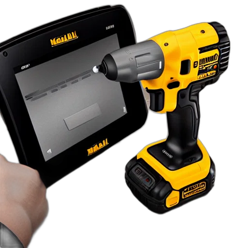 handheld, dewalt, console transparent PNG cut-out