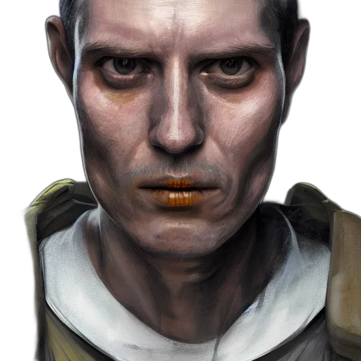face, mask, staff, photorealistic, concept art, fantasy art, comic book art, earth tones transparent PNG cut-out