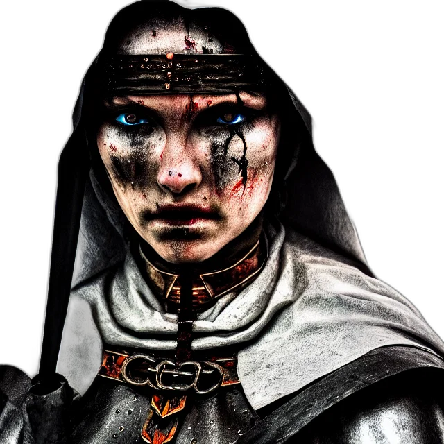 face, sword, staff, fantasy art, comic book art, concept art, photorealistic, photo transparent PNG cut-out