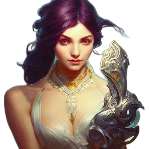 jewelry, crown, face, dress, fantasy art, concept art, photorealistic, comic book art transparent PNG cut-out