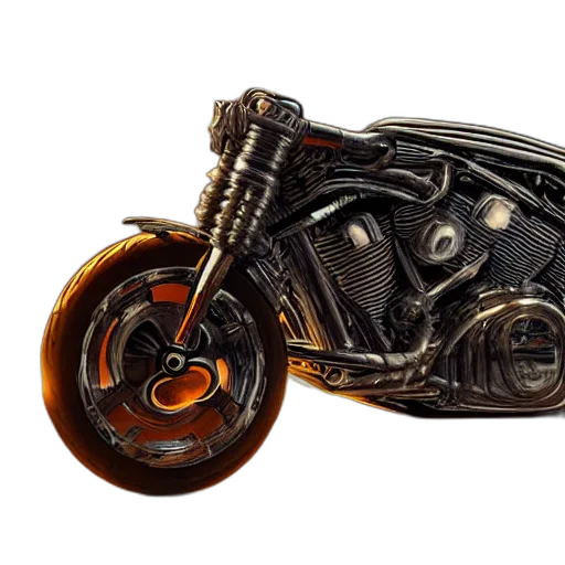 jewelry, photorealistic, 3d render, concept art, fantasy art, blade, runner, harley transparent PNG cut-out