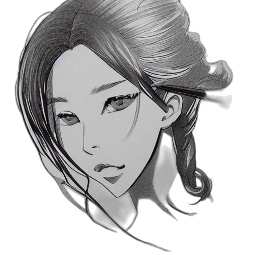 face, crown, mask, staff, pencil sketch, concept art, fantasy art, photorealistic transparent PNG cut-out