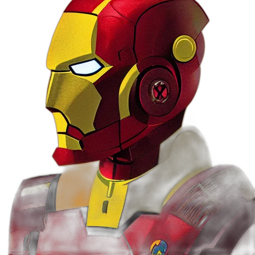 robot, mask, concept art, comic book art, pixel art, 3d render, portrait, luigi transparent PNG cut-out