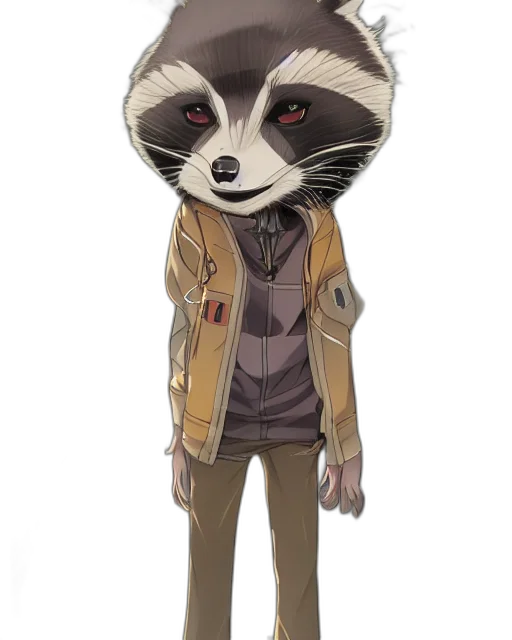 jacket, staff, animal, mask transparent PNG cut-out