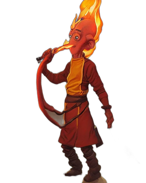 staff, mask, dragon, creature, concept art, fantasy art, 3d render, cartoon transparent PNG cut-out