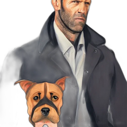 jacket, animal, face, staff transparent PNG cut-out