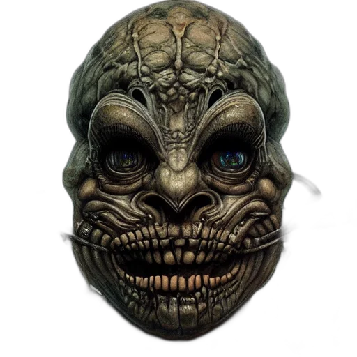 mask, face, creature, crown transparent PNG cut-out