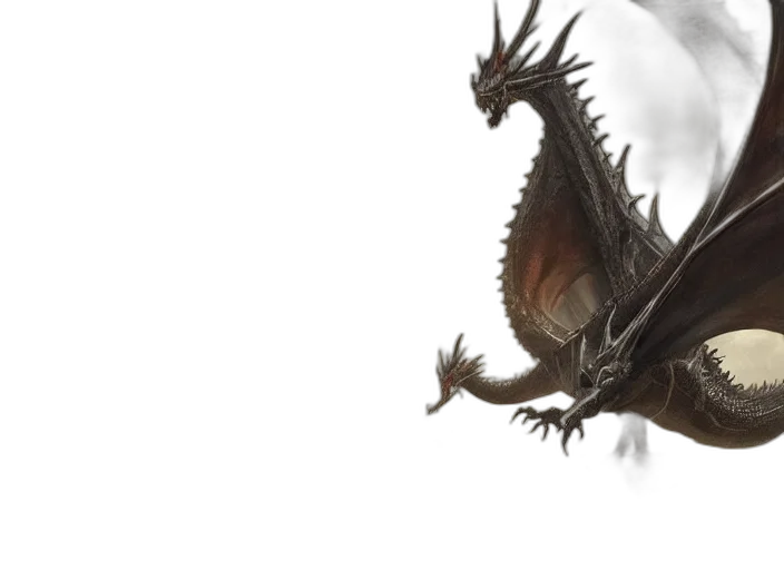 dragon, creature, sword, weapon transparent PNG cut-out