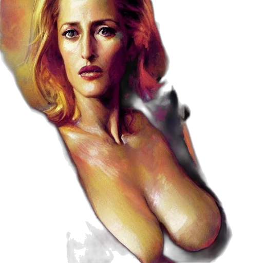 face, dress, photorealistic, oil painting transparent PNG cut-out