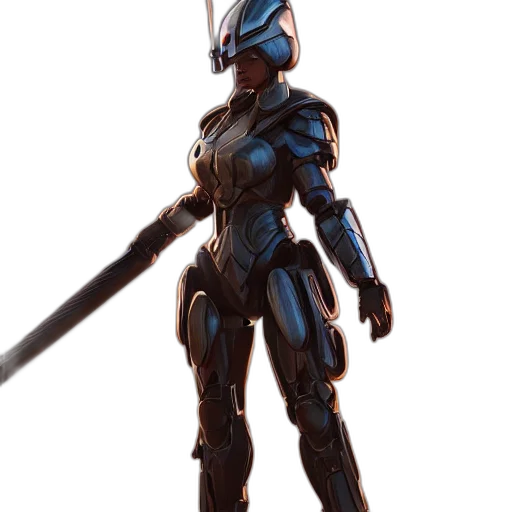 sword, robot, weapon, staff transparent PNG cut-out