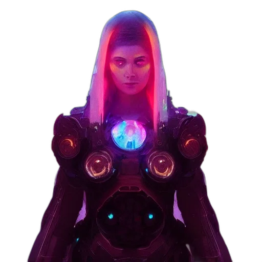 robot, face, dress, jacket transparent PNG cut-out