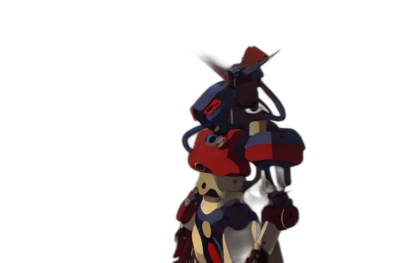 robot, weapon, sword, staff, concept art, 3d render, pixel art, fantasy art transparent PNG cut-out