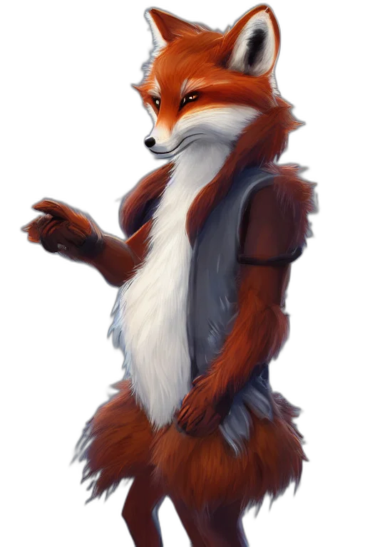 staff, animal, creature, jacket, concept art, fantasy art, watercolor, 3d render transparent PNG cut-out