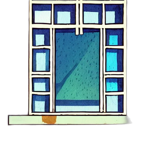 building, umbrella, furniture, bottle, pixel art, concept art, vaporwave, cartoon transparent PNG cut-out
