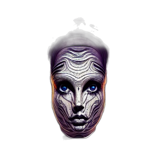 mask, face, creature, jewelry transparent PNG cut-out