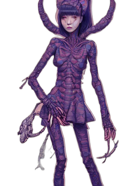 creature, dress, staff, concept art transparent PNG cut-out