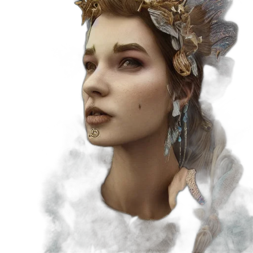 crown, face, jewelry, dress transparent PNG cut-out