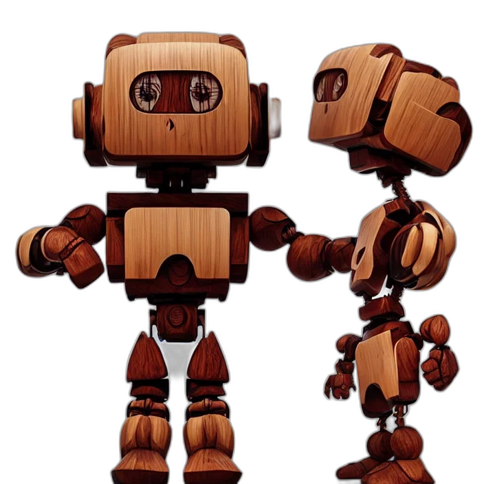 robot, 3d render, concept art, pixel art transparent PNG cut-out