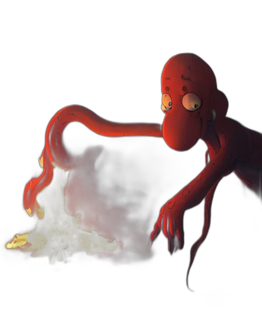 creature, animal, dragon, staff, concept art, fantasy art, 3d render, photorealistic transparent PNG cut-out