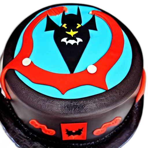 chinese, bat, superhero, birthday, cake transparent PNG cut-out