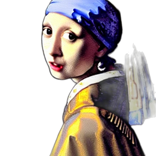 face, staff, mask, robot, photorealistic, oil painting, concept art, fantasy art transparent PNG cut-out