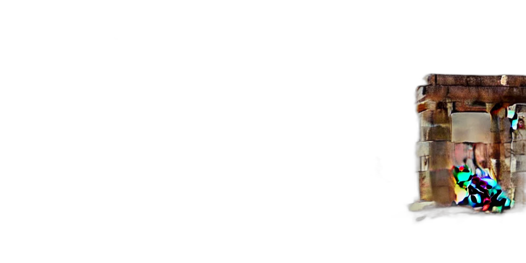 staff, monochrome, adorable, small, fox, huge, ruins, second transparent PNG cut-out
