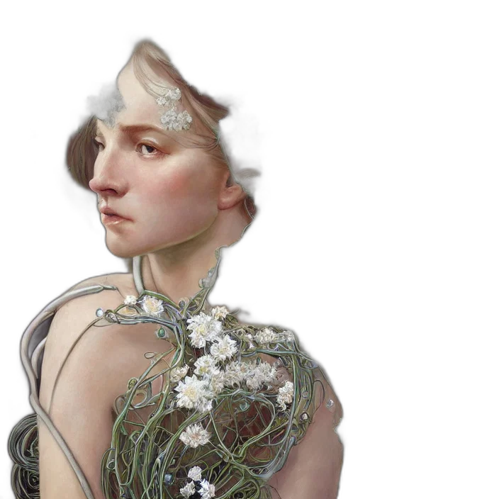 crown, dress, face, mask, photorealistic, 3d render, fantasy art, concept art transparent PNG cut-out