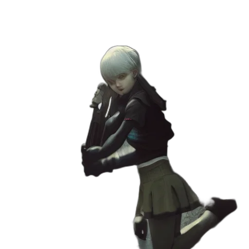 staff, jacket, weapon, robot transparent PNG cut-out