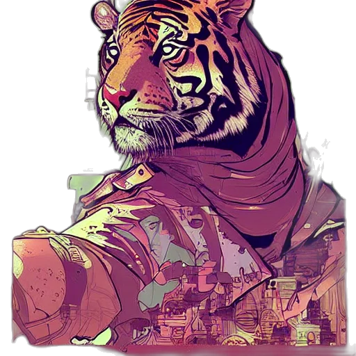 animal, comic book art, cartoon, concept art transparent PNG cut-out