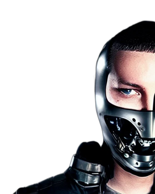 mask, robot, face, cyberpunk transparent PNG cut-out