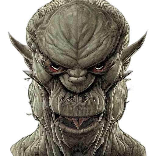 face, creature, mask, concept art transparent PNG cut-out