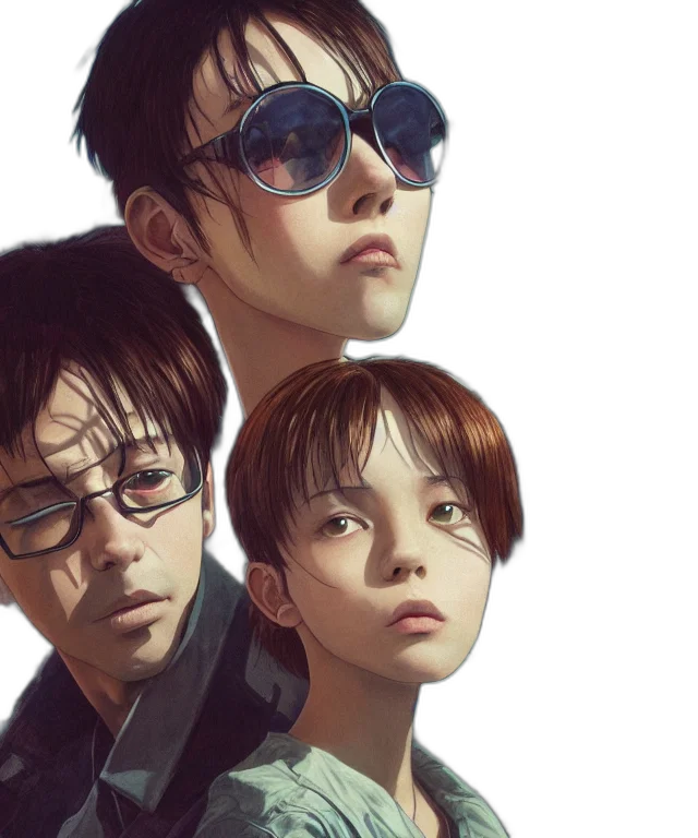 concept art, comic book art, cyberpunk, photorealistic transparent PNG cut-out