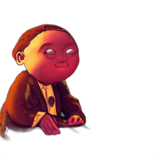 jacket, creature, face, robot transparent PNG cut-out