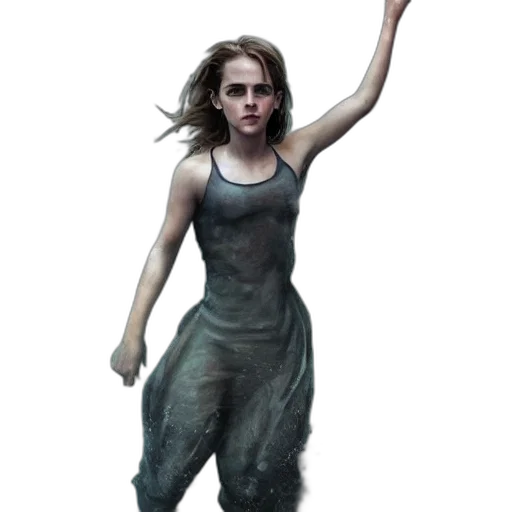 dress, staff, creature, weapon transparent PNG cut-out