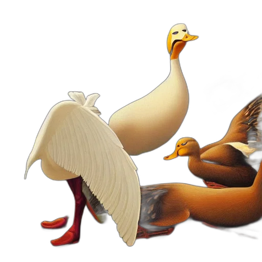 animal, concept art, 3d render, photorealistic transparent PNG cut-out