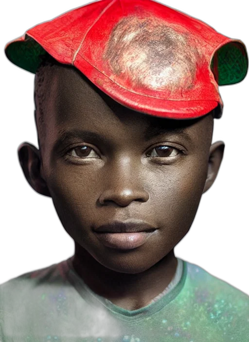 hat, face, mask, animal, photorealistic, concept art, 3d render, fantasy art transparent PNG cut-out