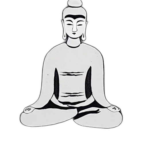 staff, face, mask, cartoon, concept art, pixel art, photorealistic, zen transparent PNG cut-out