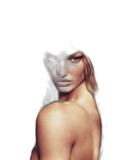 face, mask, hair, dress transparent PNG cut-out