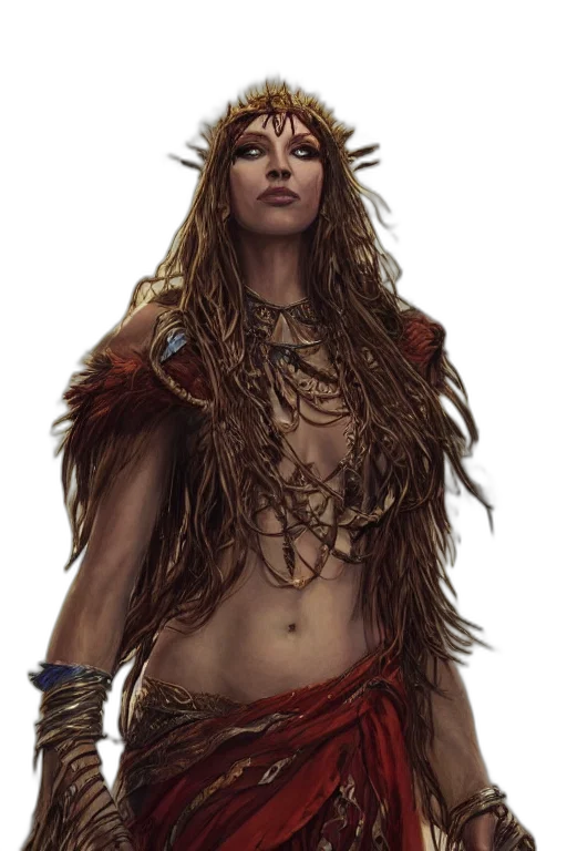 jewelry, staff, fantasy art, concept art, comic book art, photorealistic, portrait, exotic transparent PNG cut-out
