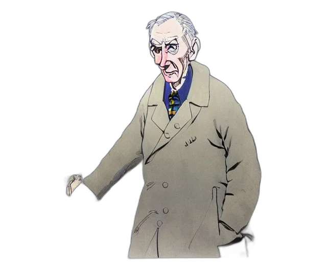 jacket, staff, concept art, cartoon transparent PNG cut-out