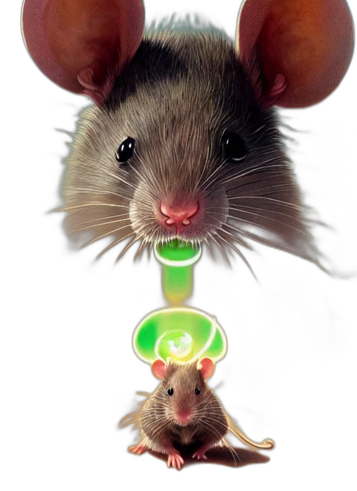 animal, hat, jewelry, concept art, neon lights, highly, detailed, portrait transparent PNG cut-out